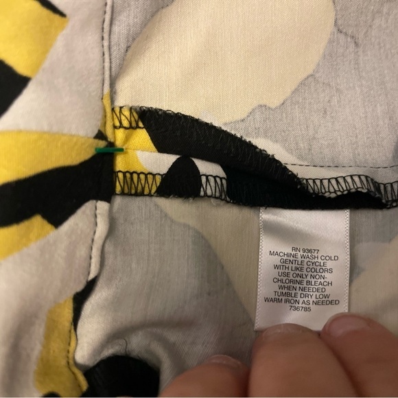 Liz‎ Claiborne Womens Abstract Print Pants 14T Tall Multicolor Cotton/Spandex - Picture 4 of 14